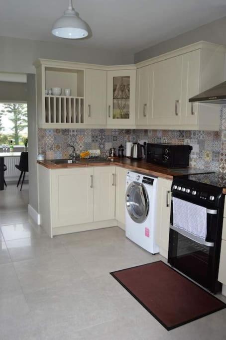 Twin Lake View - Bungalow In Pontoon Foxford Extérieur photo